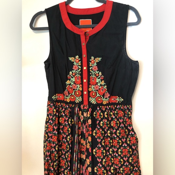 RARE find! Modcloth ‘A Conversation Masterpiece’ Dress in Red - Picture 4 of 6